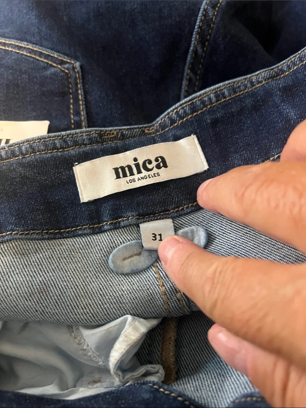 Mica High-Rise Wide Leg Jeans in Dark Indigo